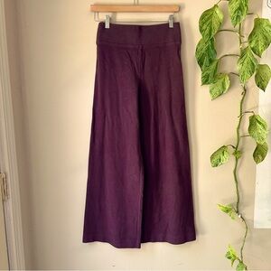 Cos knit wide legged lounge pant, maroon xs petite
